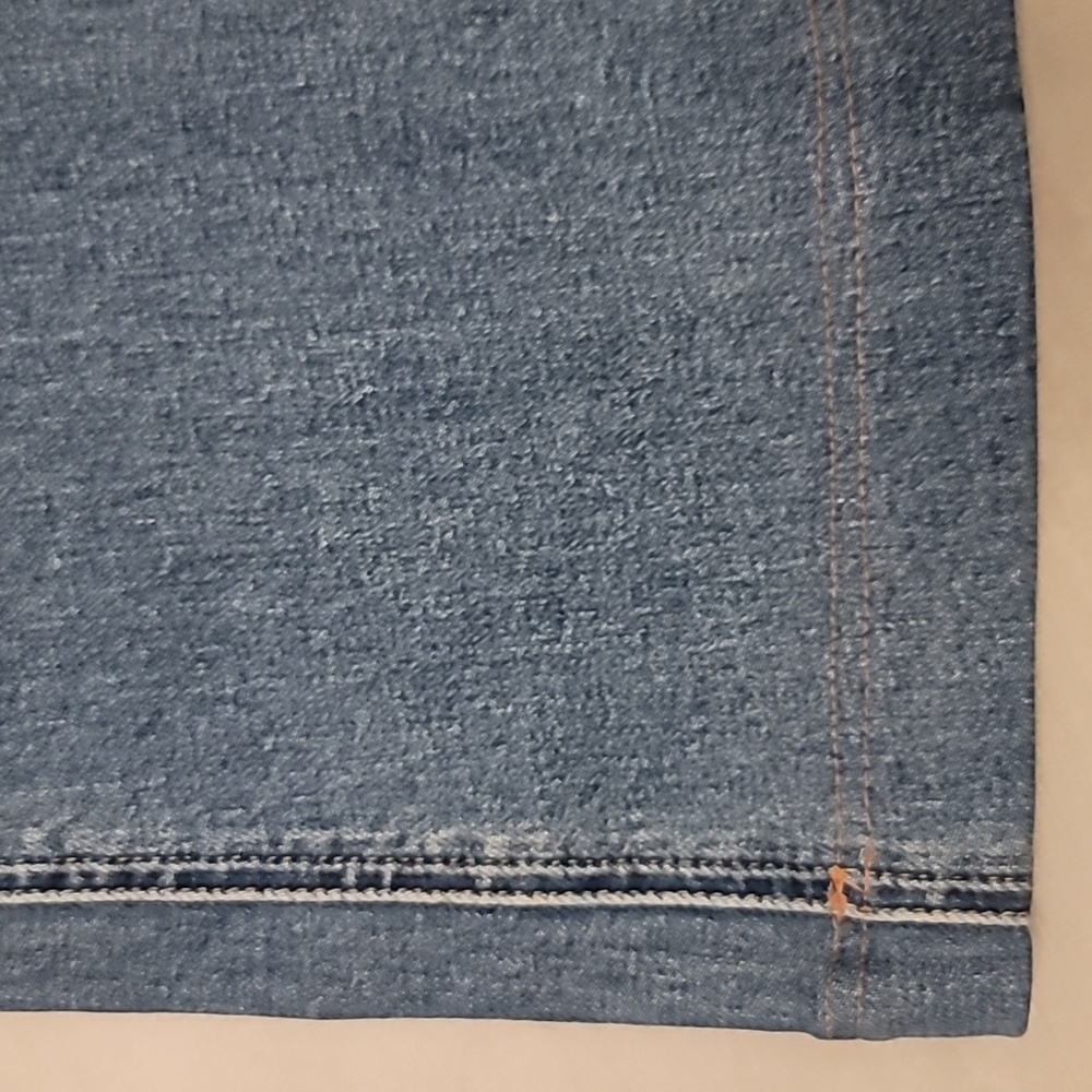 Alice + Olivia Medium Blue Denim Bustier Zip-Front Overalls - Picture 10 of 12